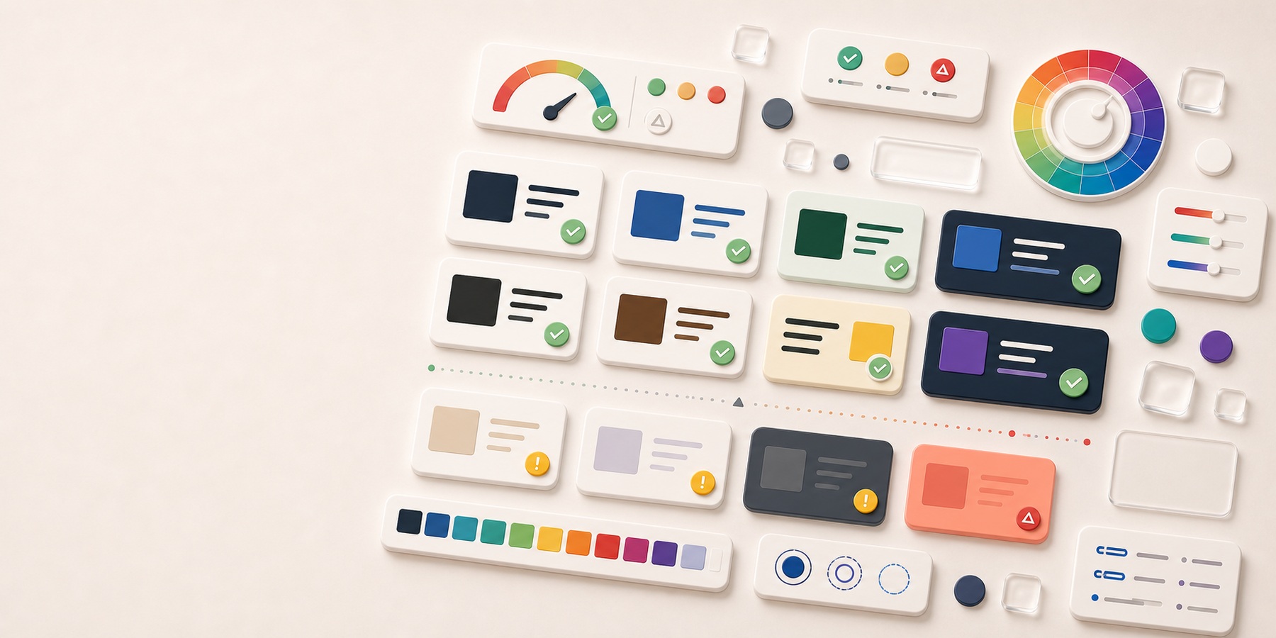 Foreground and background color pair cards with contrast pass and warning indicators.
