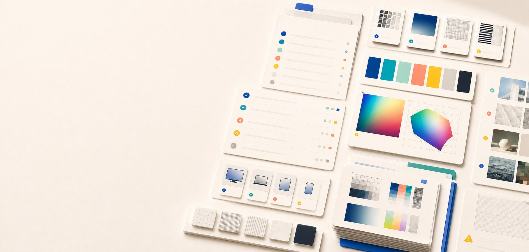 Hue Codex limitations register with validation fixture cards, browser review tiles, gamut notes, image-sampling panels, and production caveat markers.